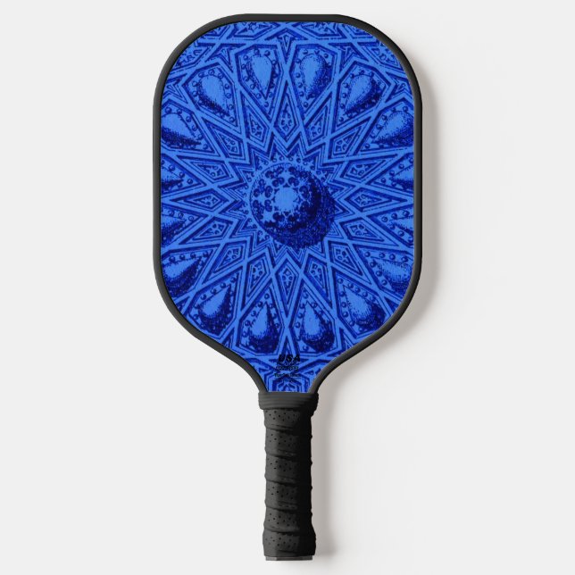 Ukranian colors pickleball paddle (Front)