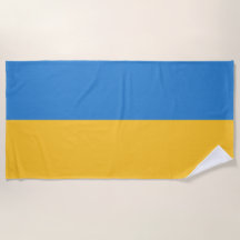 Ukranian Flag Beach Towel