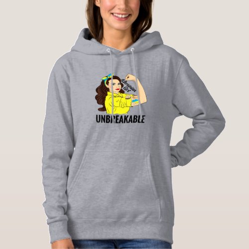 UKRANIAN GIRL SUPPORT FOR UKRAINE HOODIE