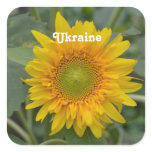 Ukranian Sunflowers Square Sticker