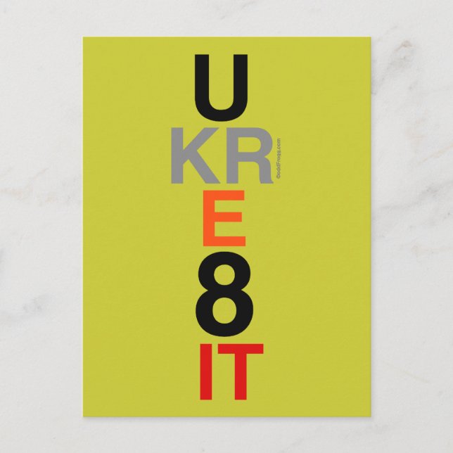 UKRE8IT (You Create It) Postcard (Front)