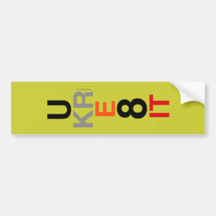 UKRE8IT (You Create It) Vertical Bumper Sticker