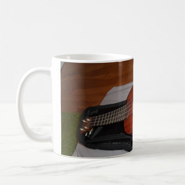 Ukulele and Case Mug (Left)