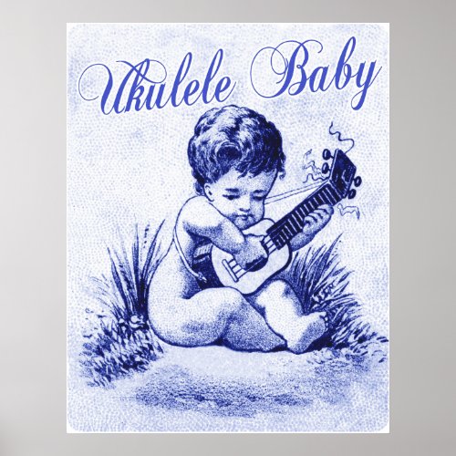 Ukulele Baby Poster