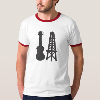 Ukulele Bakersfield Logo (Black) T-Shirt
