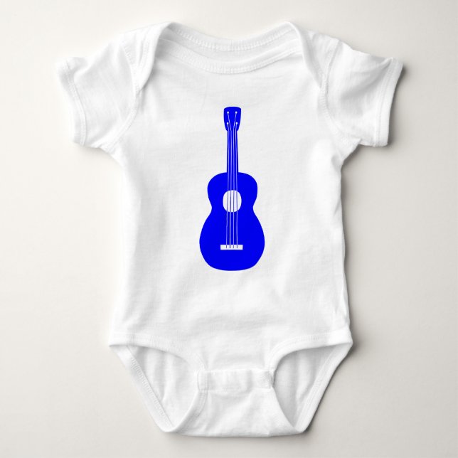 Ukulele - Blue Baby Bodysuit (Front)