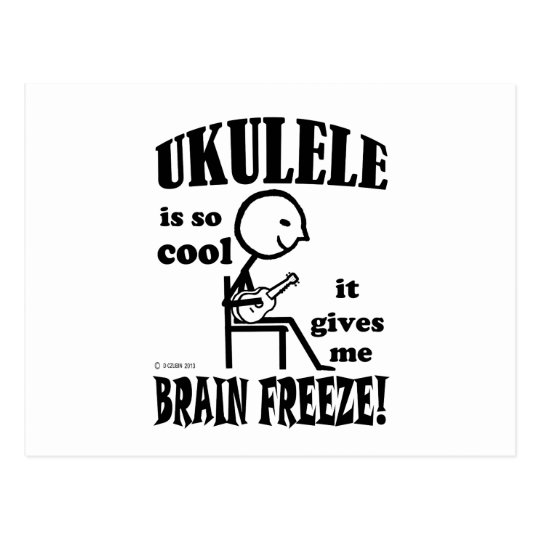 Ukulele, Brain Freeze Postcard