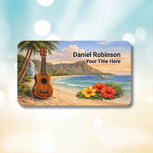 Ukulele Business Card Guitar and Uke