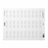 Ukulele Chord Chart 4-Fret Gray Template Stickers