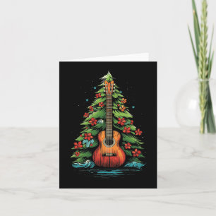 Ukulele Christmas Music Graphic Tees for Men Women Card