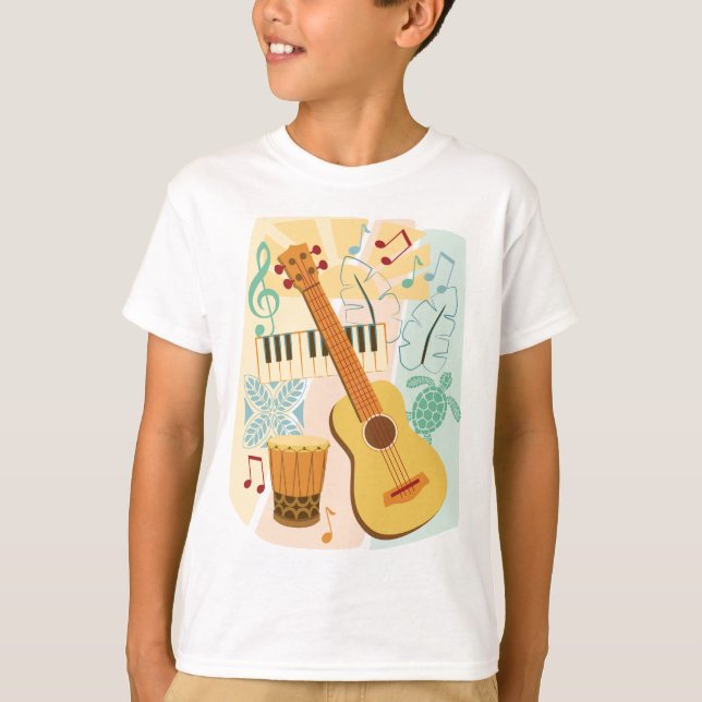 Ukulele Colage T-Shirt (Front)