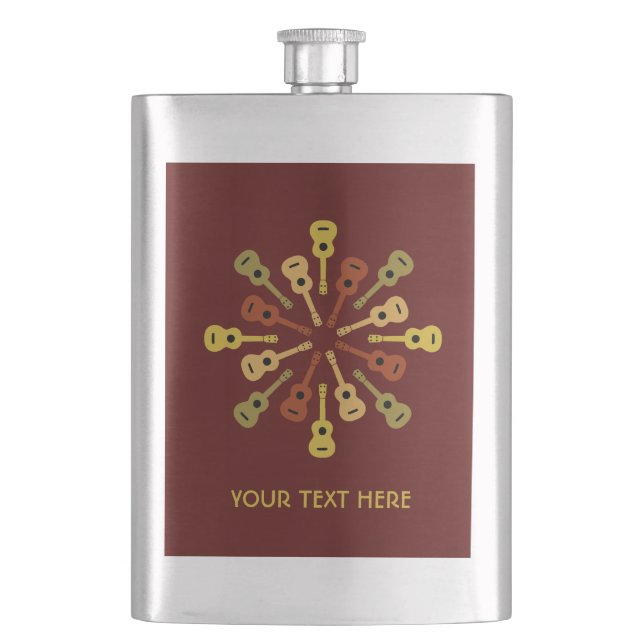 Ukulele custom flask (Front)