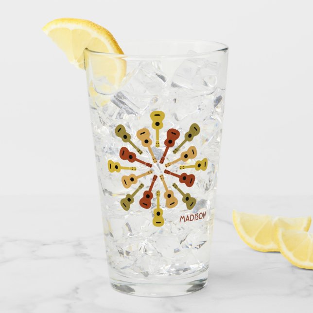 UKULELE custom name Glass (Front Ice)