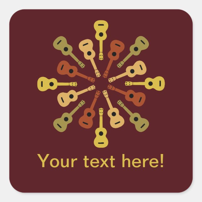 Ukulele custom stickers (Front)