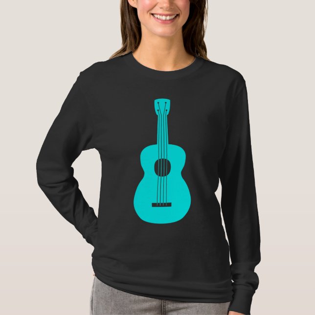 Ukulele - Cyan T-Shirt (Front)