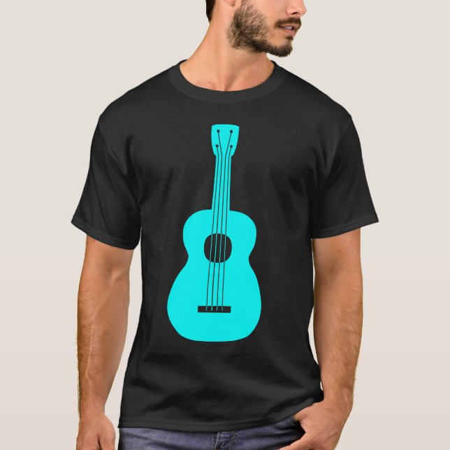 Ukulele - Cyan T-Shirt (Front)