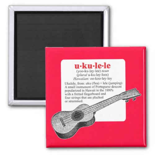 Ukulele Definition Magnet