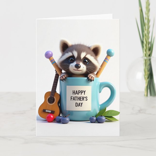 Ukulele Fathers Day Gift Card (Front)