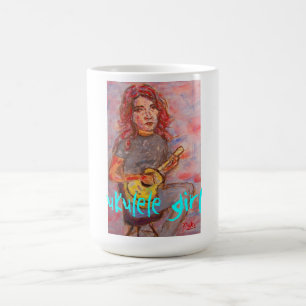 ukulele girl coffee mug