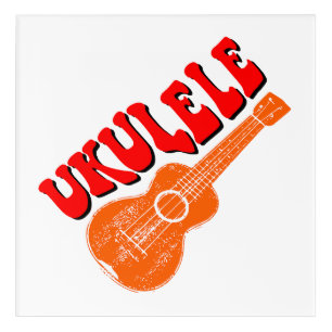 Ukulele Groovy Text Art