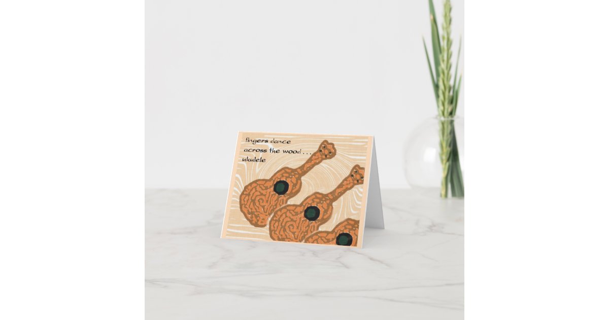 Ukulele (Hawaiian Note Card Series) | Zazzle