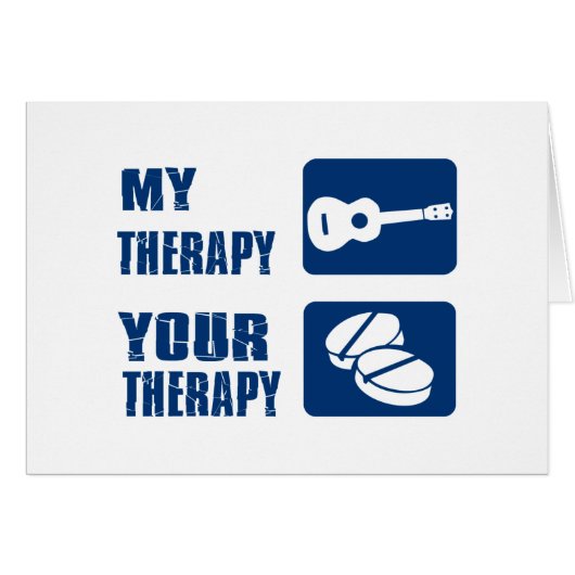 ukulele is my therapy cards (Front Horizontal)