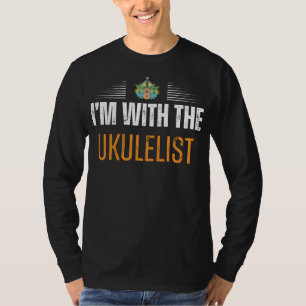 Ukulele Joy: Im with the Ukulelist Tee - Musical C
