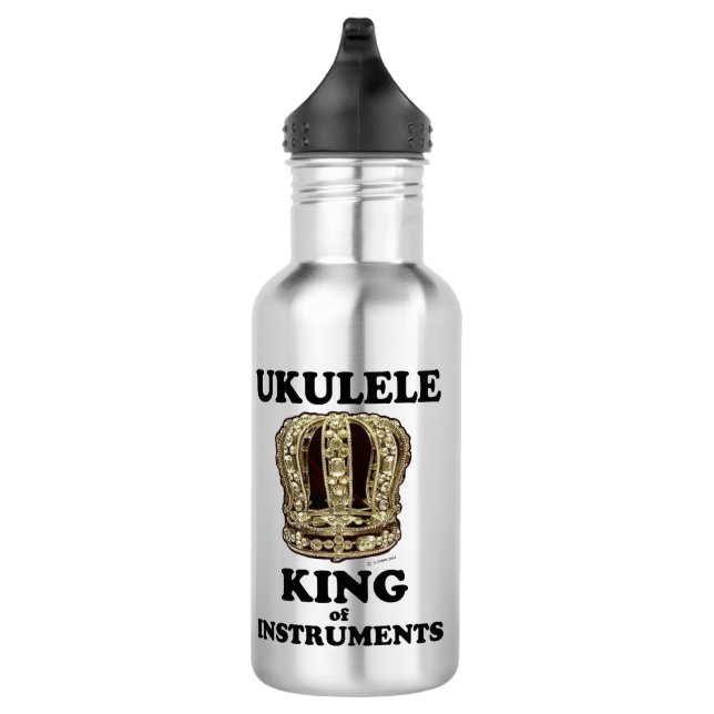 Ukulele King of Instruments Stainless Steel Water Bottle (Right)