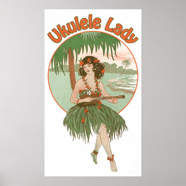 Ukulele Lady #1 Poster (Front)