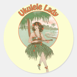 Ukulele Lady #1 Sticker