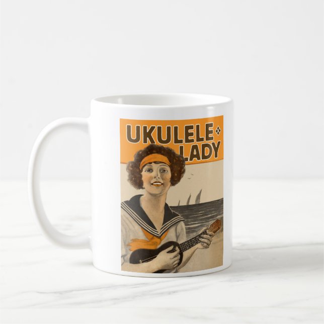 Ukulele Lady #2 Mug (Left)