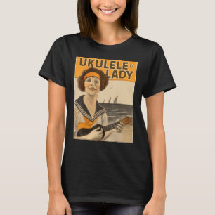 Ukulele Lady Fun Gift T-Shirt for women and girls