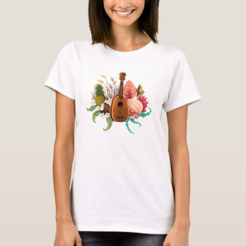 Ukulele Land  Sea Pineapple T_Shirt
