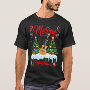 Ukulele   Lights Xmas Tree Santa Ukulele Christmas T-Shirt