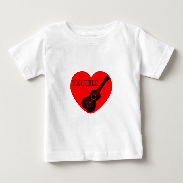 Ukulele Love Baby T-Shirt (Front)