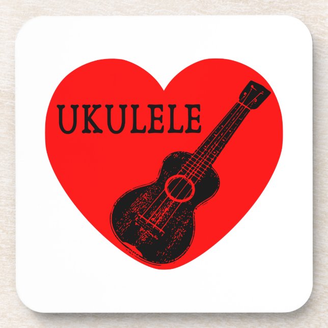 Ukulele Love Coaster (Front)