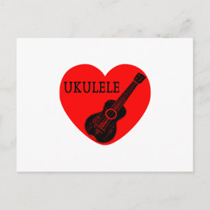 Ukulele Love Postcard
