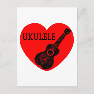 Ukulele Love Postcard