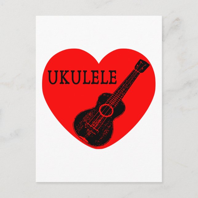 Ukulele Love Postcard (Front)