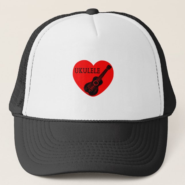 Ukulele Love Trucker Hat (Front)