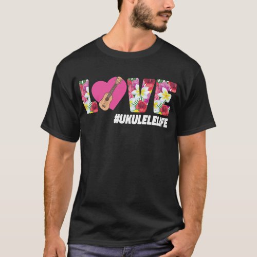Ukulele Love Ukulelelife T_Shirt