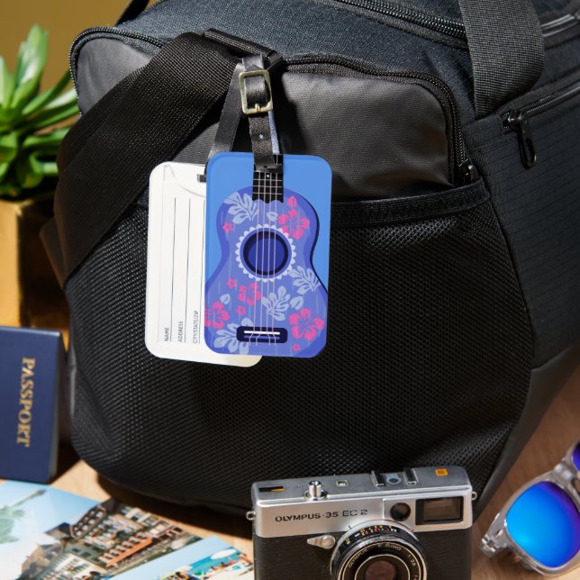 Ukulele Luggage Tag (Front & Back)
