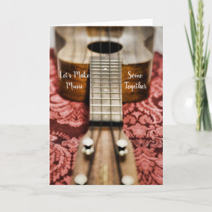 Ukulele Making Music Together Card