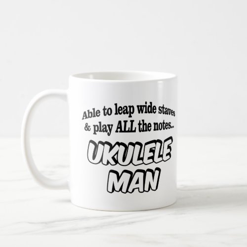 Ukulele Man _ Music Superhero Coffee Mug