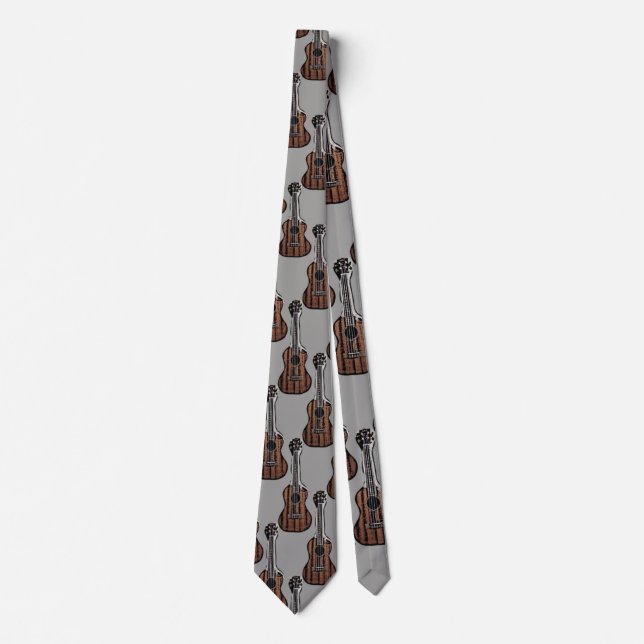 Ukulele Mania Neck Tie (Front)