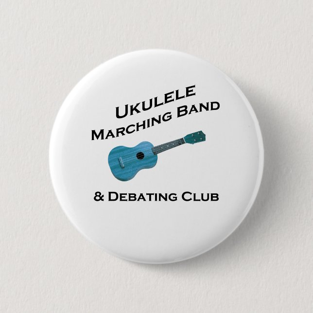Ukulele Marching Band & Debating Club Button (Front)