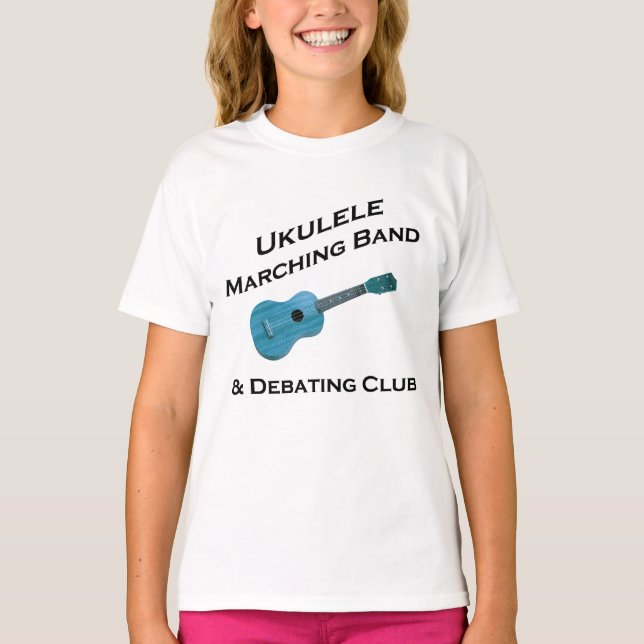 Ukulele Marching Band & Debating Club T-Shirt (Front)
