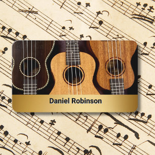 Ukulele Music Teacher Business Card