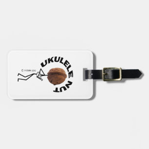 Ukulele Nut Luggage Tag