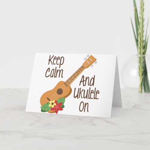 Ukulele On Card